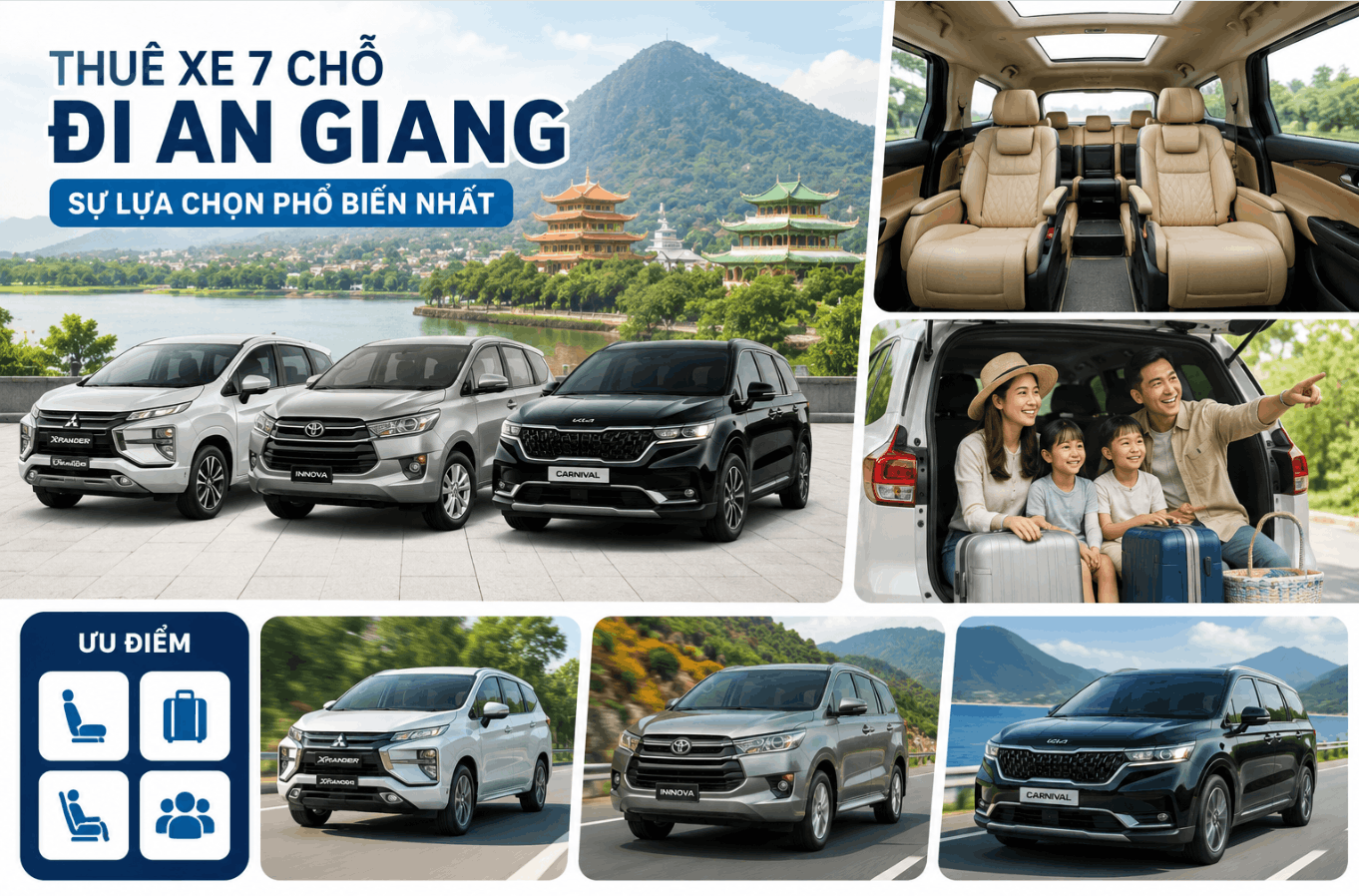 Thuê Xe Đi An Giang Có Tài Xế Giá Rẻ, Xe 4–45 Chỗ Uy Tín | Tuấn Anh Travel